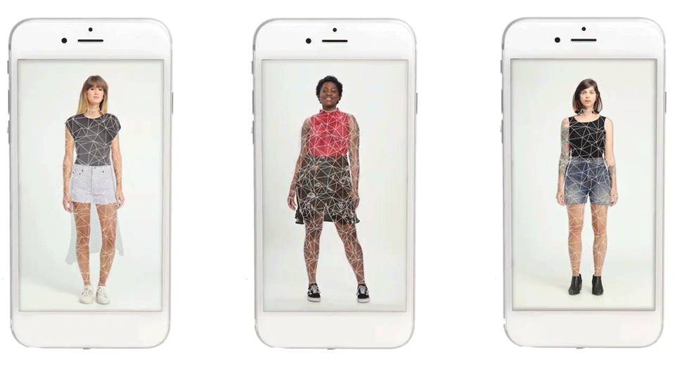 Walmart's virtual try-on feature