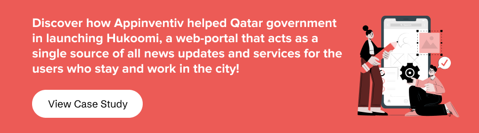 discover how we developed Hukoomi app for Qatar government