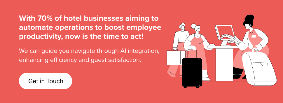 partner with us to tackle the complexities of AI integration, enhancing efficiency and guest satisfaction.