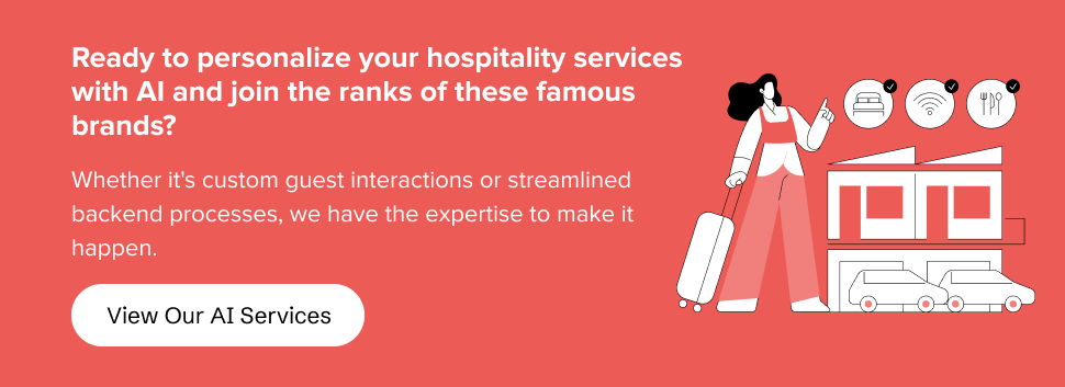 partner with us to personalize your hospitality services with AI