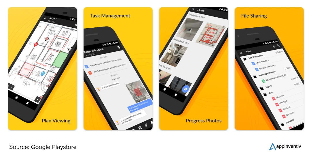 UI/UX of Fieldwire App