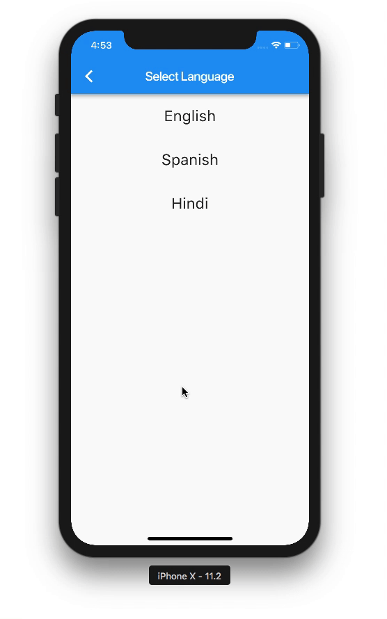 multi-language support in an app like Myer One