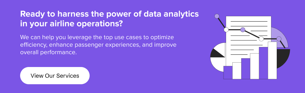 partner with us to leverage top use cases of data analytics in your airline operations