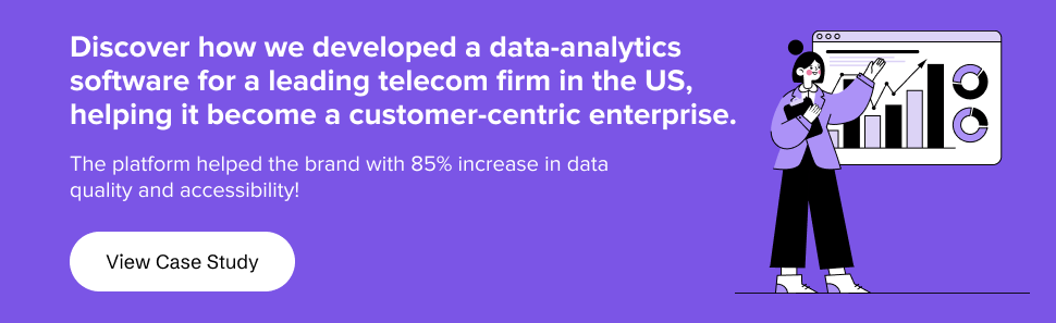 Discover how we developed a data-analytics software for a leading telecom firm in the US, helping it become a customer-centric enterprise.