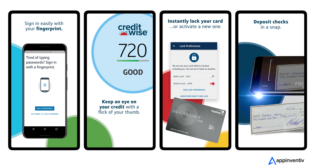 User interface of Varo banking app