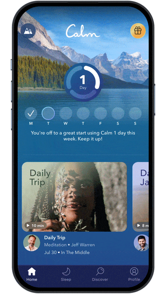 Calm’s Mindfulness and Meditation Strategies 