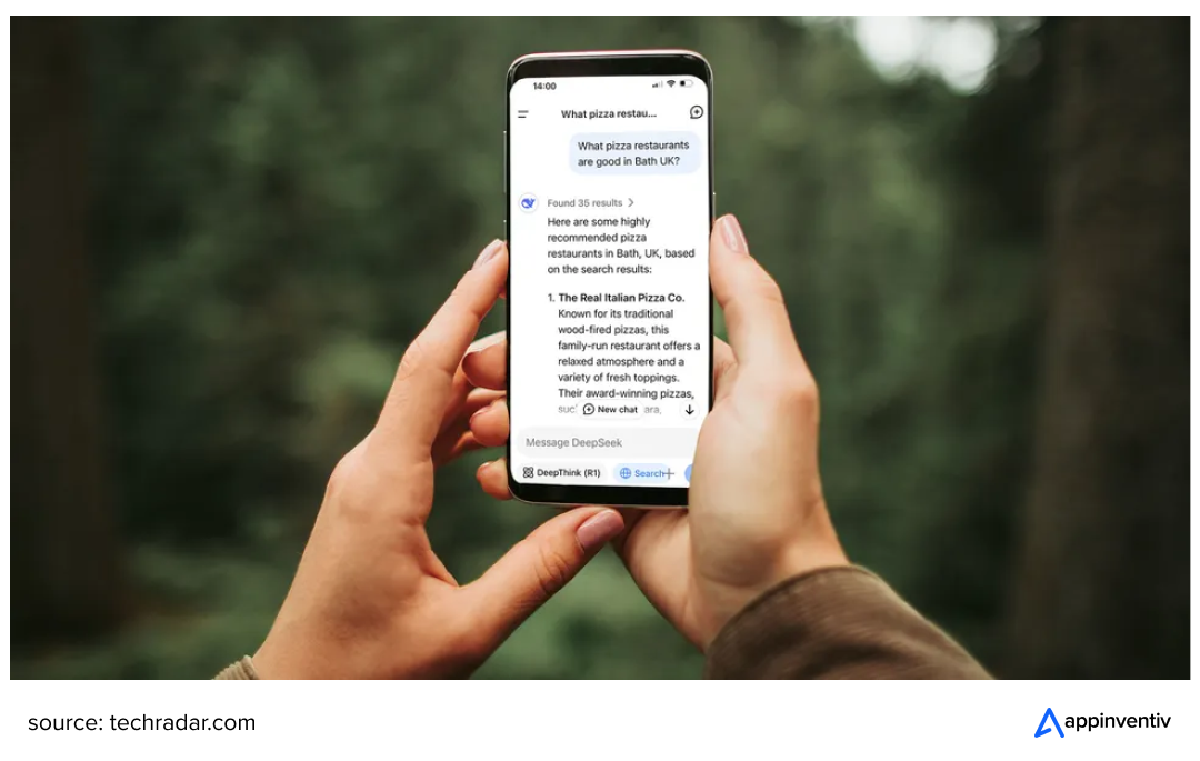 working of DeepSeek app
