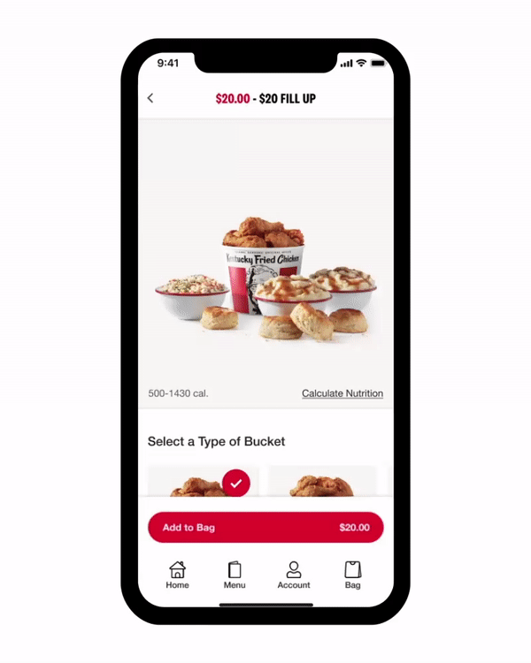 KFC, a leading fast-food chain, partnered with Appinventiv to build their food delivery app
