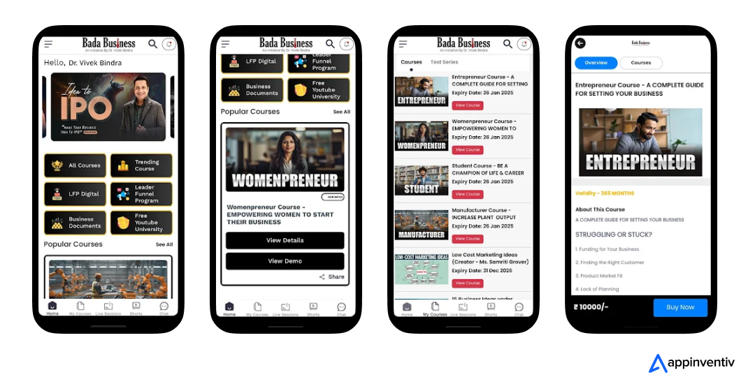 Bada Business collaborated with Appinventiv to develop its app