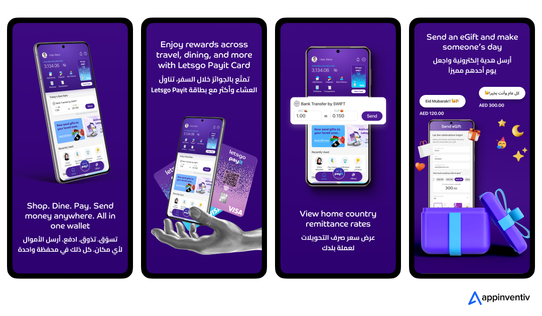  payit app screens 