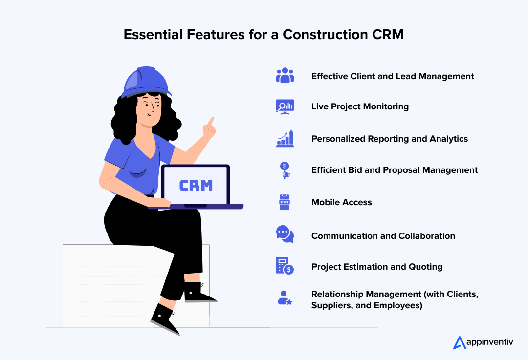  Essential Features for a Construction CRM
