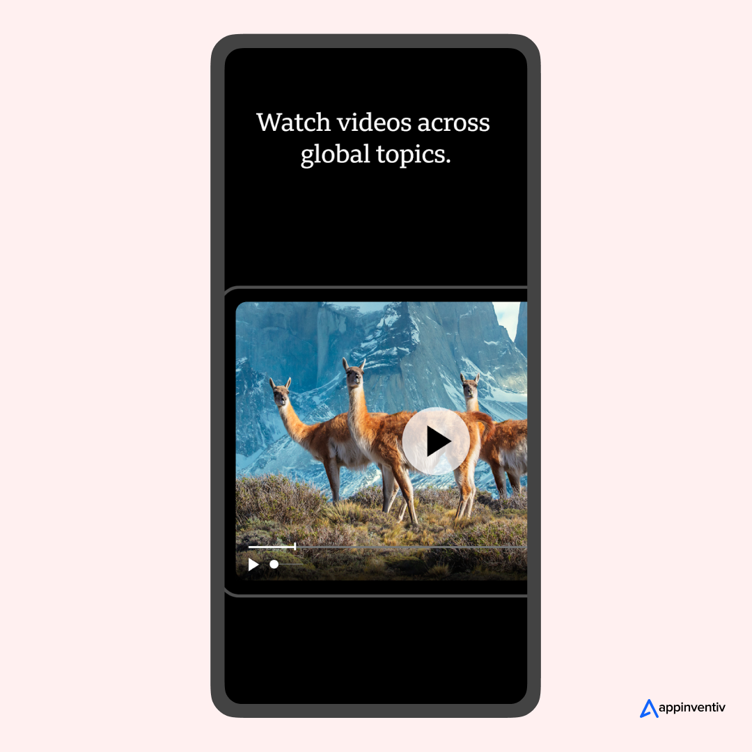 videos in BBC news app