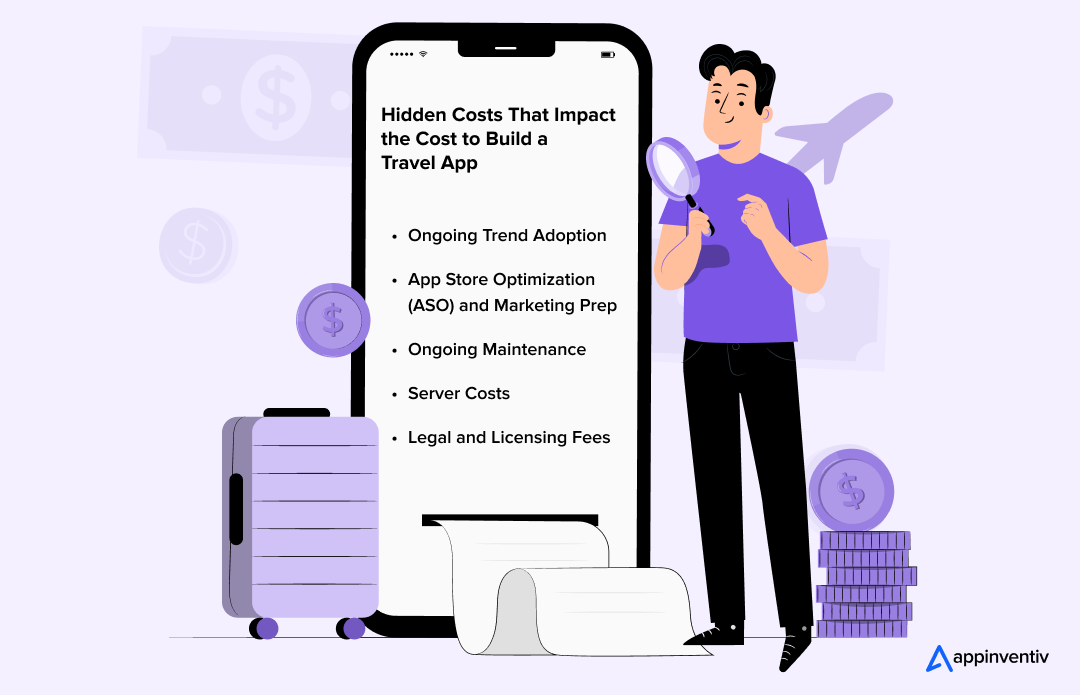  Hidden Costs That Impact the Cost to Build a Travel App