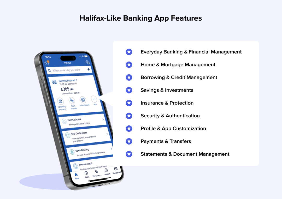 Halifax-Like Banking App Features Halifax-Like Banking App Features