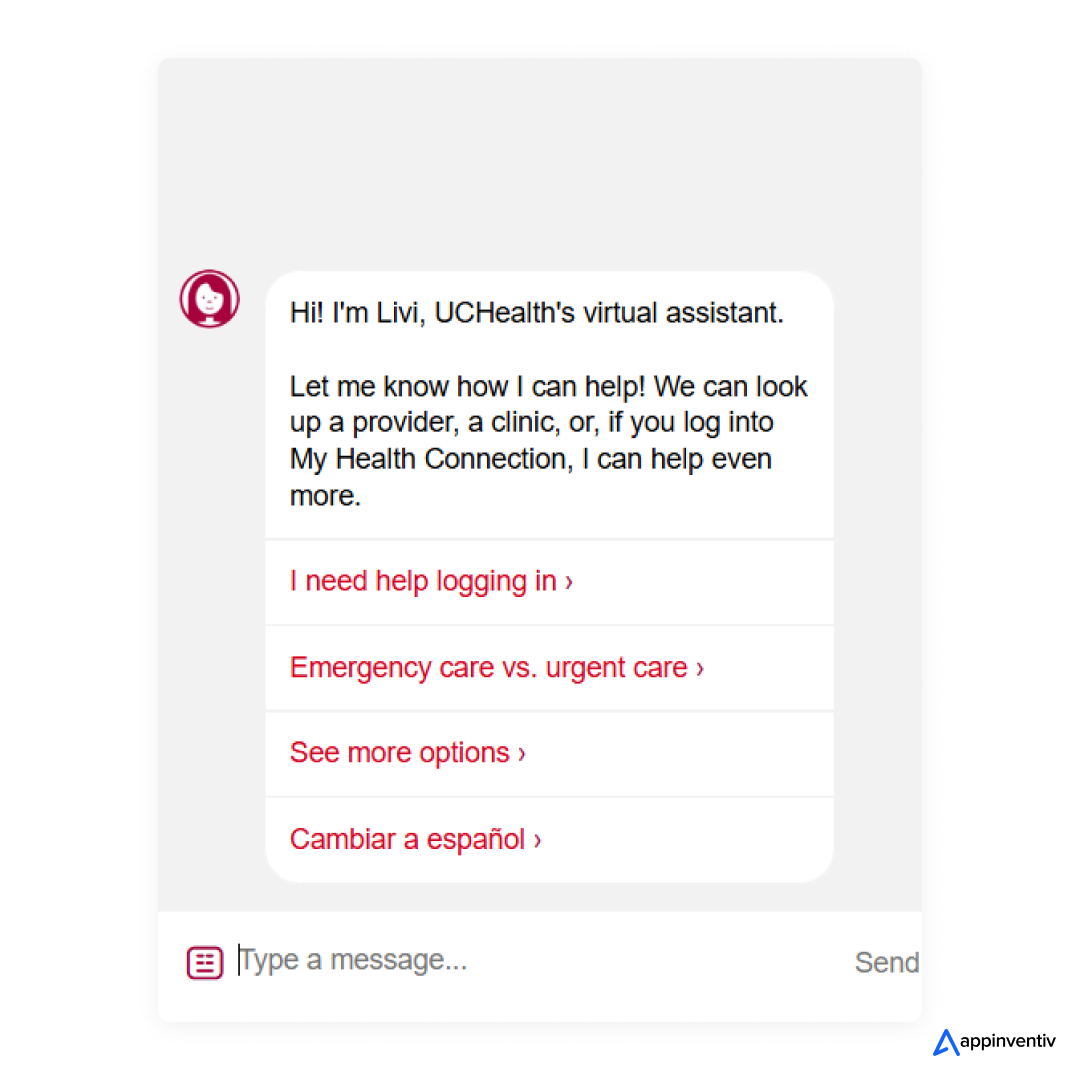 Livi, UCHealth's Conversational AI Chatbot
